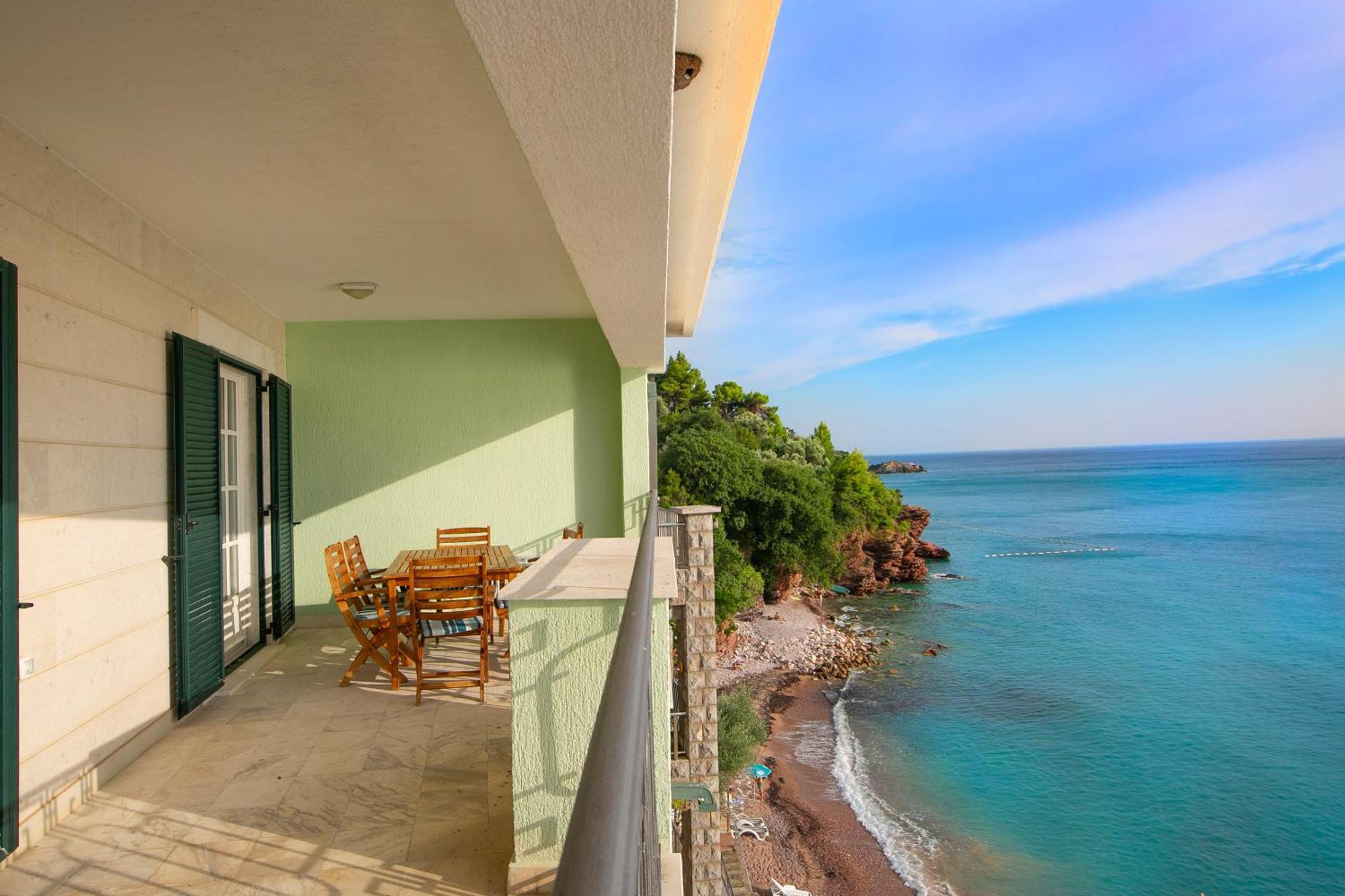 Montesan Luxury Apartment Beach Front Sveti Stefan Exterior foto